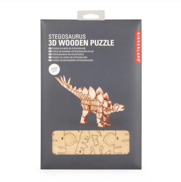 Stegosaurus 3D wooden puzzle