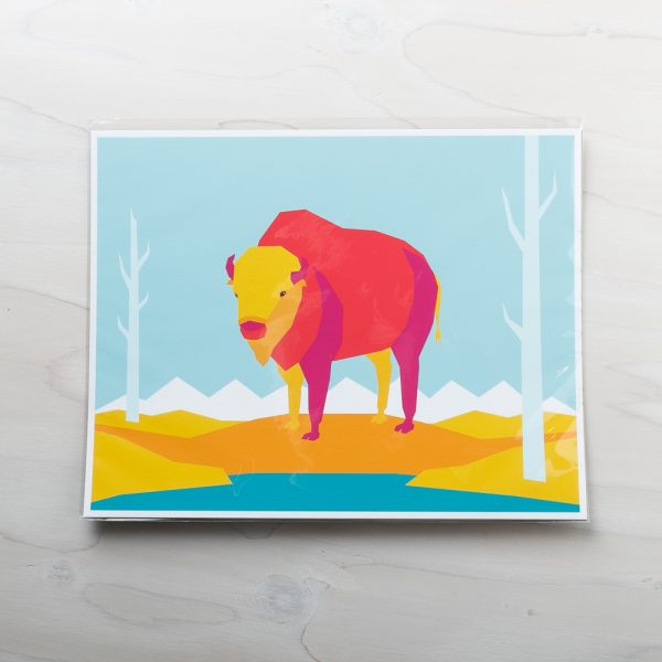 bison print