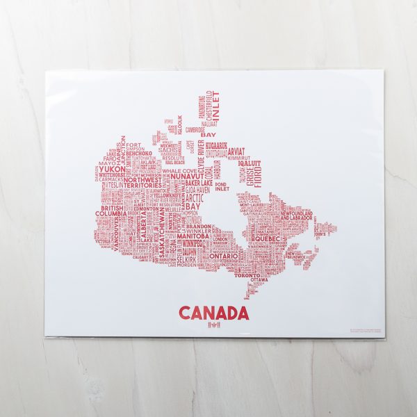 canada red print