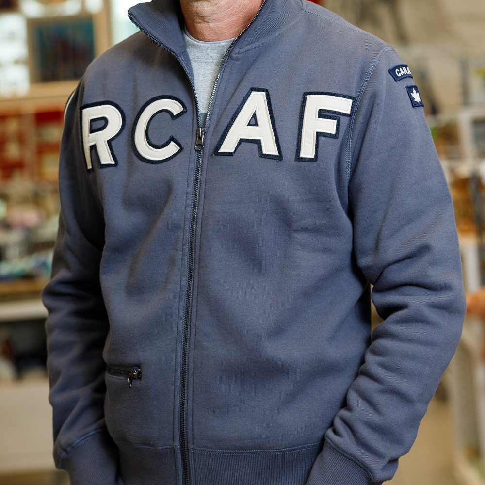 RCAF Grey Zip Up Sweater Size: M by Red Canoe - RAM Shop
