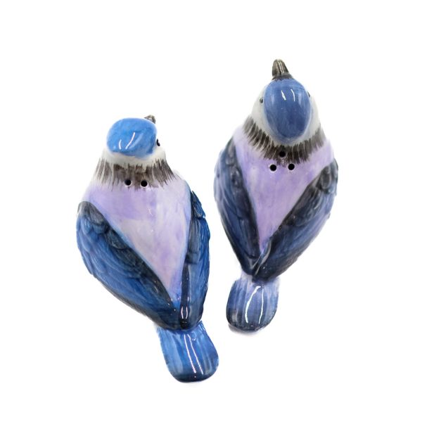 blue jay salt and pepper shakers