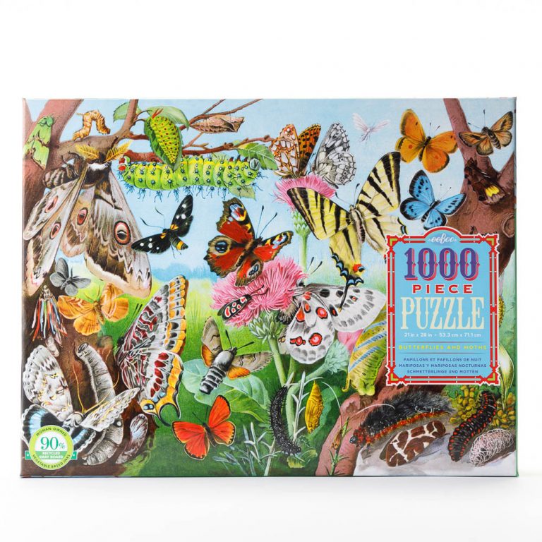 Butterflies and Moths 1000 Piece Puzzle by Eeboo RAM Shop