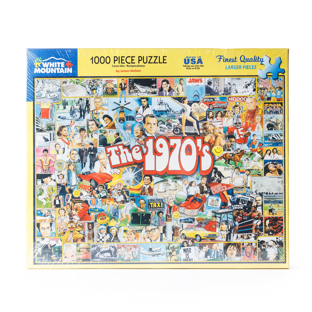 The Seventies 1000 Piece Puzzle by White Mountain - RAM Shop