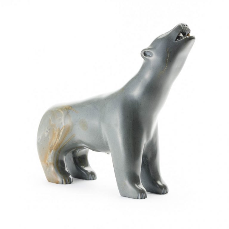'Buddy' Soapstone Wolf Sculpture by Arctic Canada RAM Shop