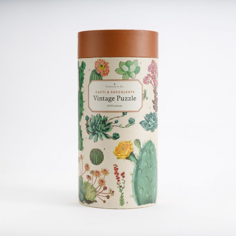 Cacti & Succulents 1000 Piece Puzzle by Cavallini & Co. RAM Shop