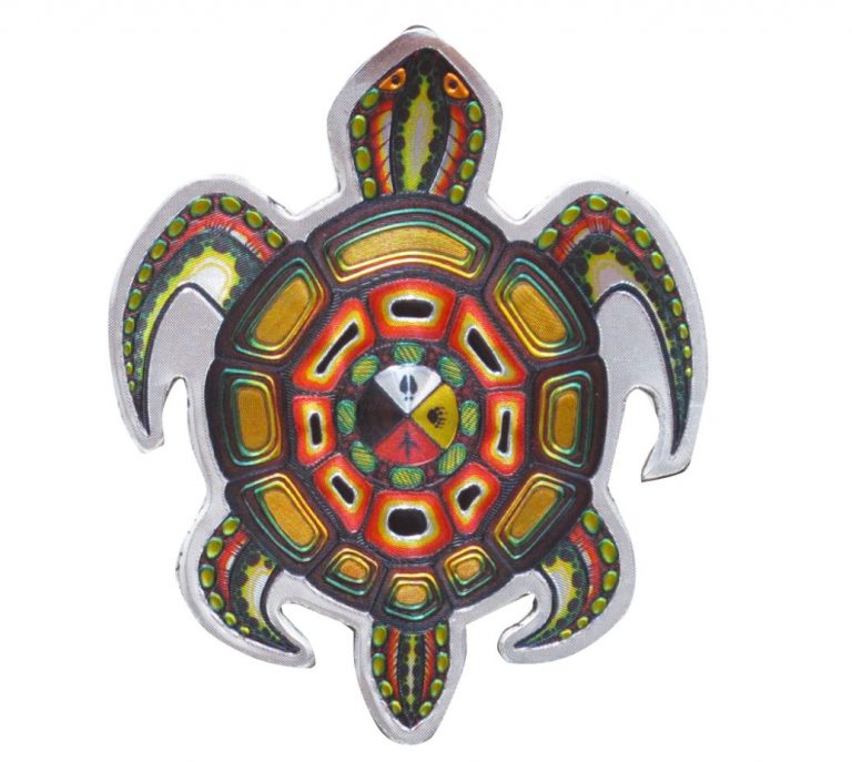 Medicine Turtle Metallic Magnet by Oscardo - RAM Shop