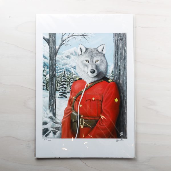 RCMP wolf print