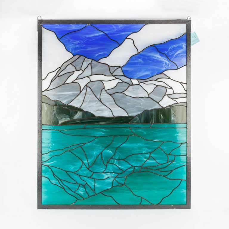 Emerald Lake Stained Glass Pane By Bissett Stained Glass Ram Shop