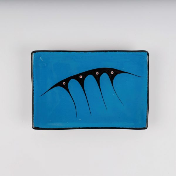 rectangle plate blue