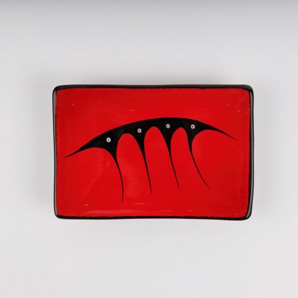 rectangle plate red