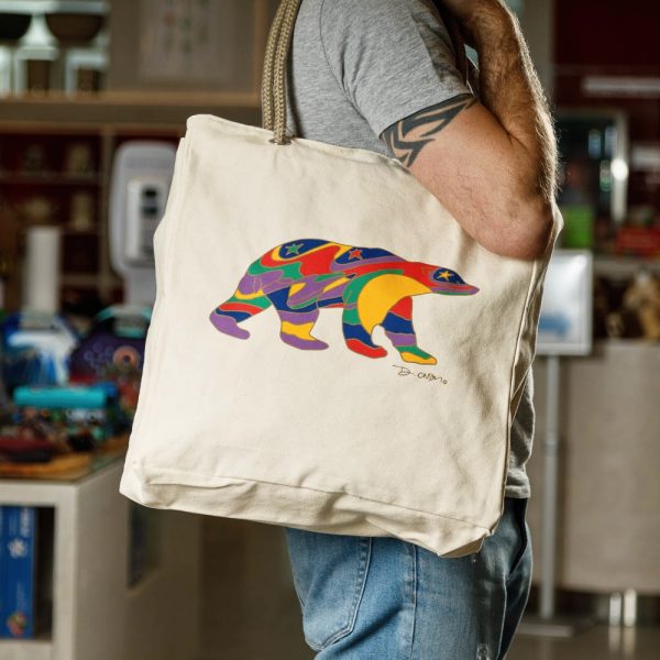 alpha bear tote bag