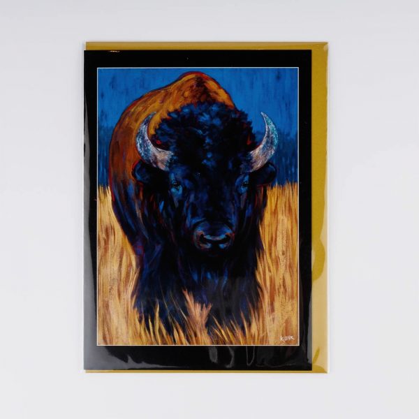bison greeting card