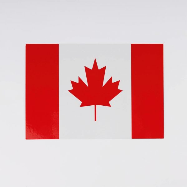 canada flag postcard
