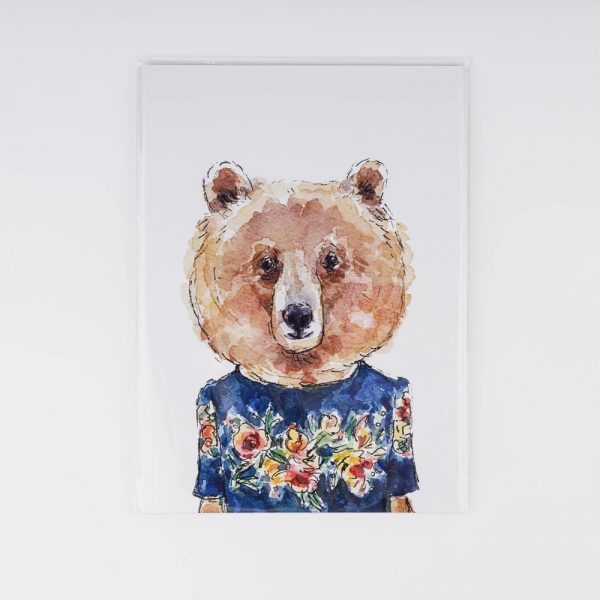 floral bear print