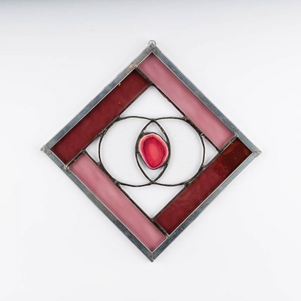 pink agate panel