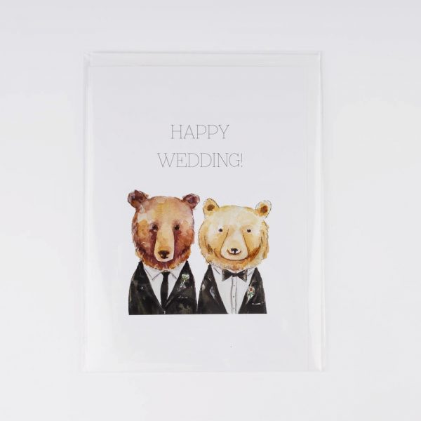 bear wedding card 1