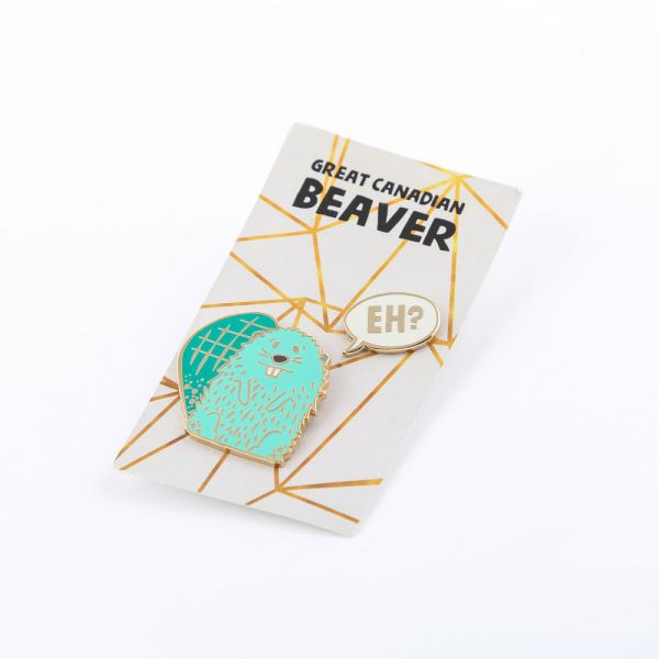 green beaver pin set