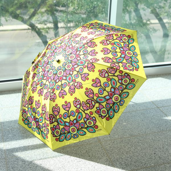 yellow floral umbrella