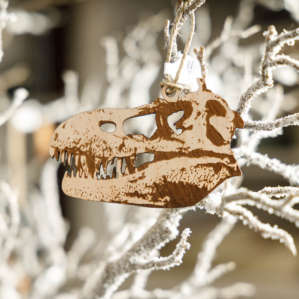 albertosaurus skull ornament