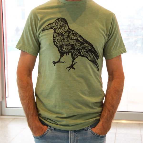floral raven t shirt scaled