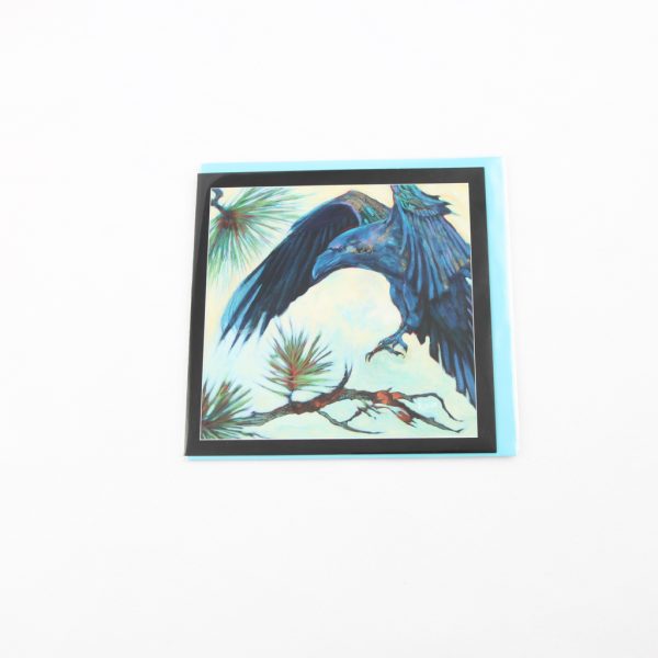 alighting raven card