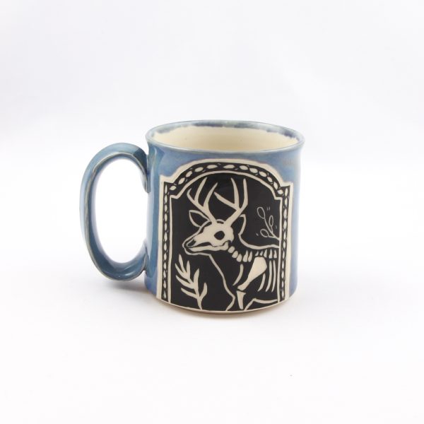 blue deer mug
