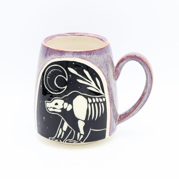 purple bear mug