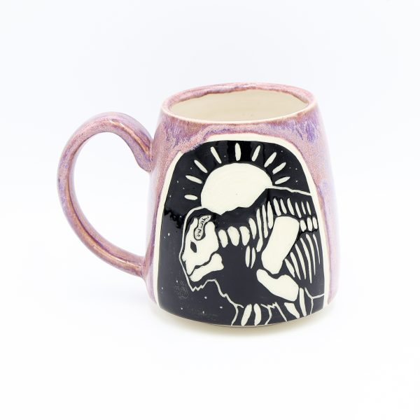 purple bison mug