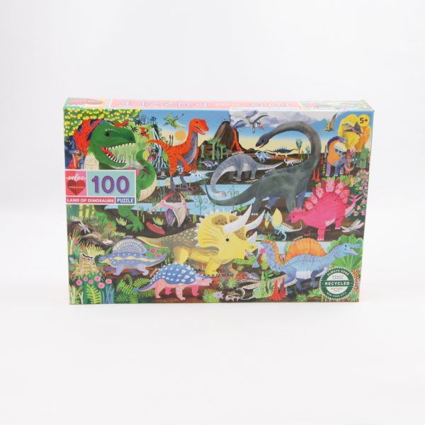 land of the dinos 100 piece puzzle scaled