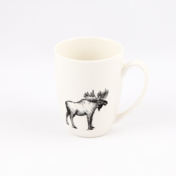 pen ink moose mug