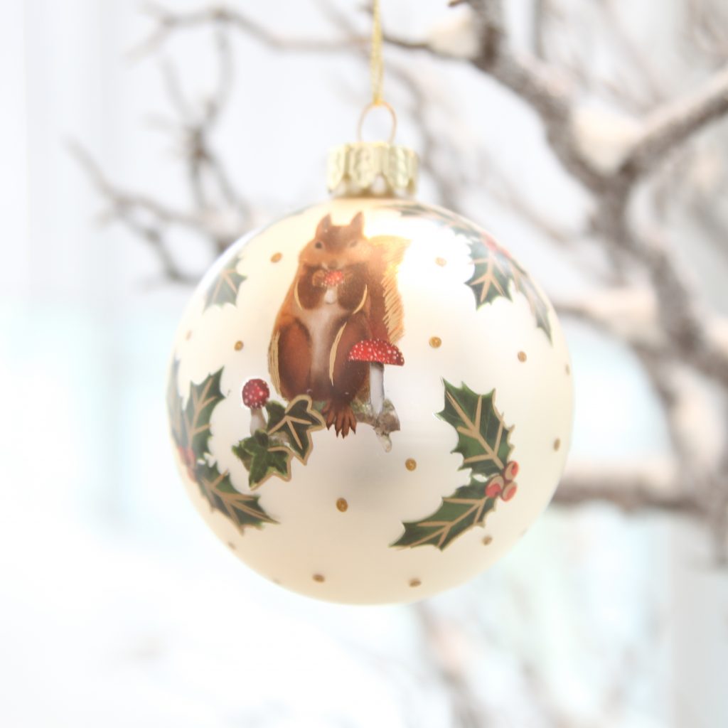 Squirrel Glass Ball Ornament - RAM Shop