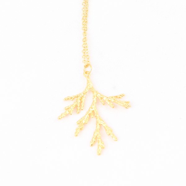 cedar branch necklace