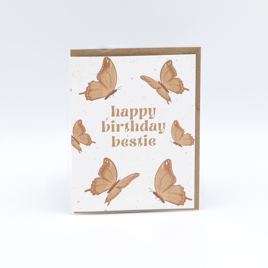 Happy Birthday Bestie Greeting Card by Jess' Paper Co. - RAM Shop