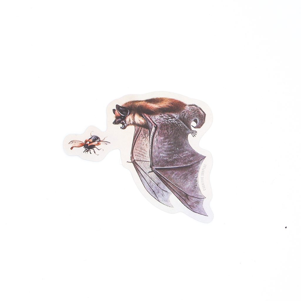 Hunting Bat Sticker by Cognitive Surplus - RAM Shop