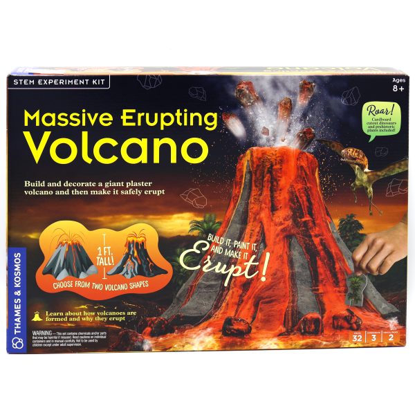 massive erupting volcano scaled