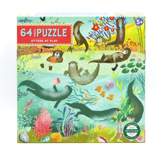 otters at play puzzle scaled