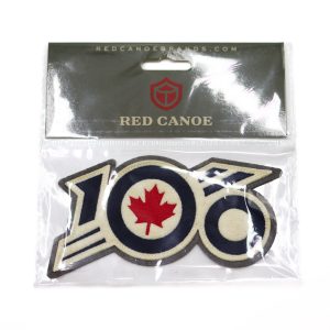 A typographical representation of the number 100, designed to complement the centennial RCAF celebrations.