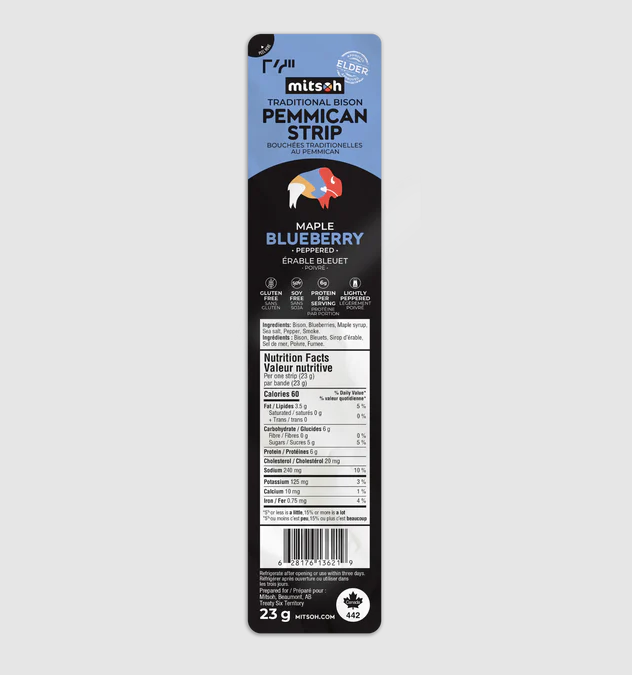 Maple Blueberry Pemmican Strip Maple Blueberry Pemmican Strip