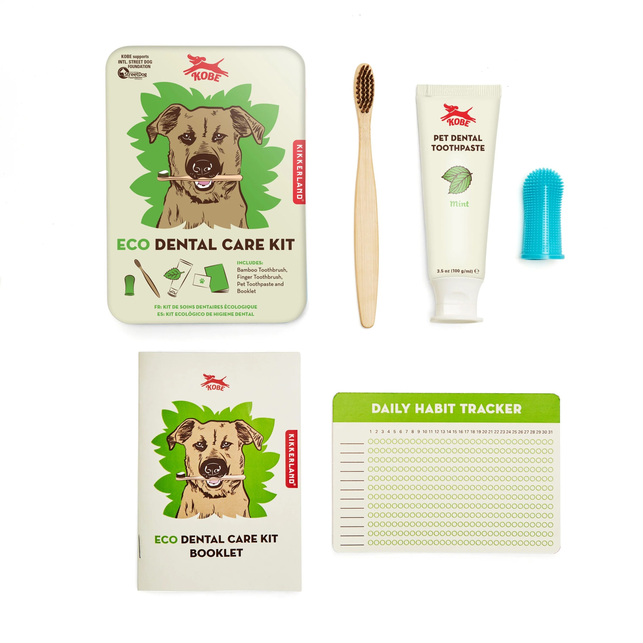 Kobe Dog Eco Dental Care Kit by Kikkerland - RAM Shop