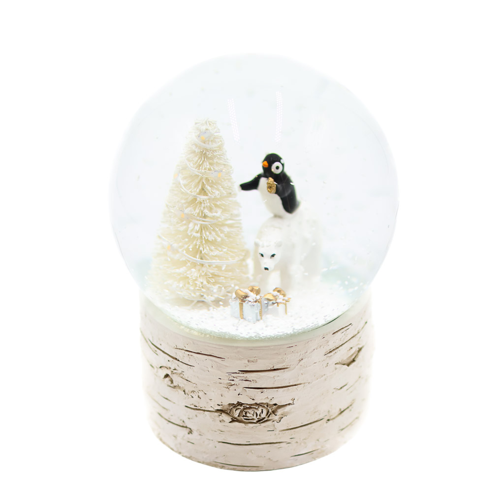 led penguin polar bear snow globe abbott led penguin polar bear snow globe abbott