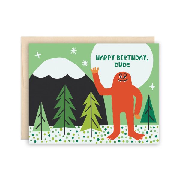 Bigfoot Birthday Card