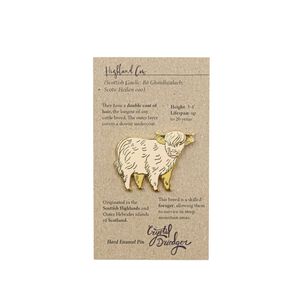 Highland Cow Enamel Pin by Crystal Driedger - RAM Shop