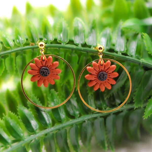 Red Daisy Hoop scaled