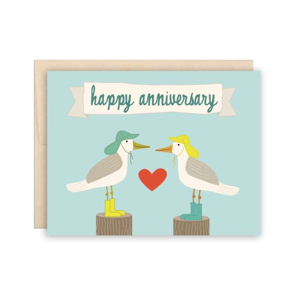 Seagull Anniversary Card