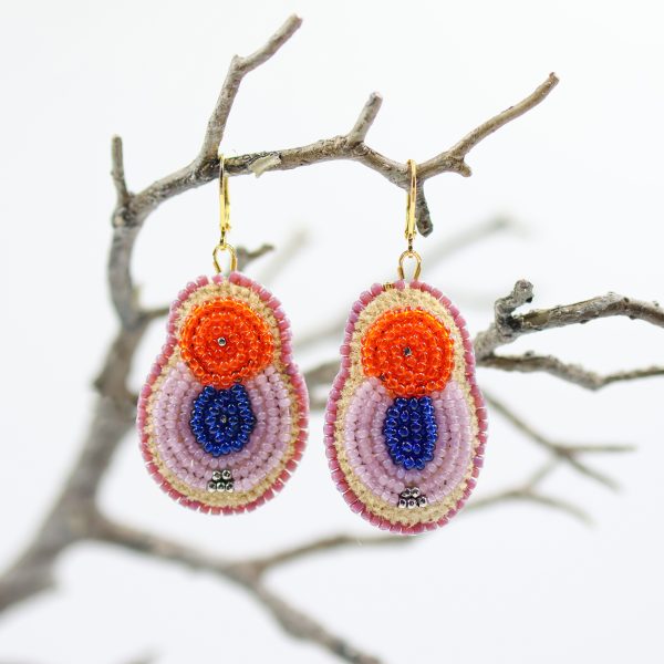 Sm Earring OrangePurple scaled