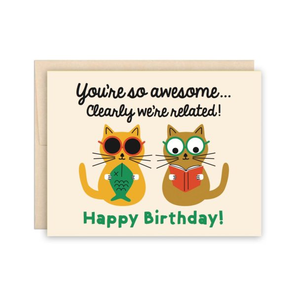 youre awesome cat card