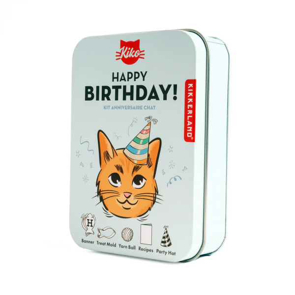 Cat happy birthday kit