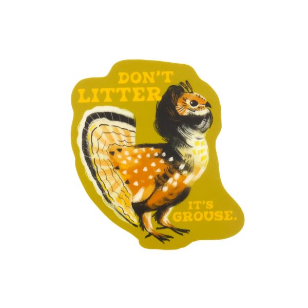 Litter is Grouse Sticker scaled