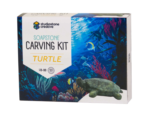 Turtle Soapstone Carving Kit