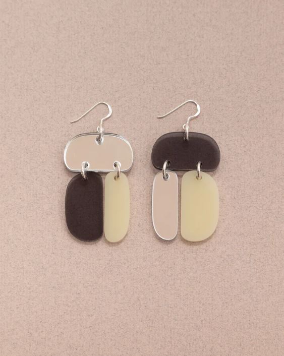 Remixed Ovoid Trio – black,white,silver Remixed Ovoid Trio blackwhitesilver